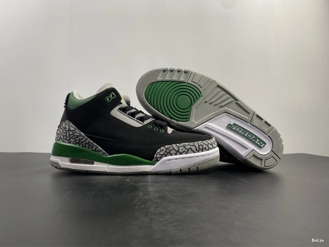 Bmlin Shoes 3 Green Jordan Air CT8532-030 Pine 0812